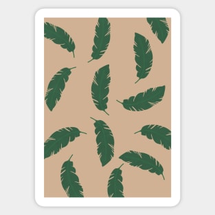 Tropical Banana Leaves - Boho Art Sticker